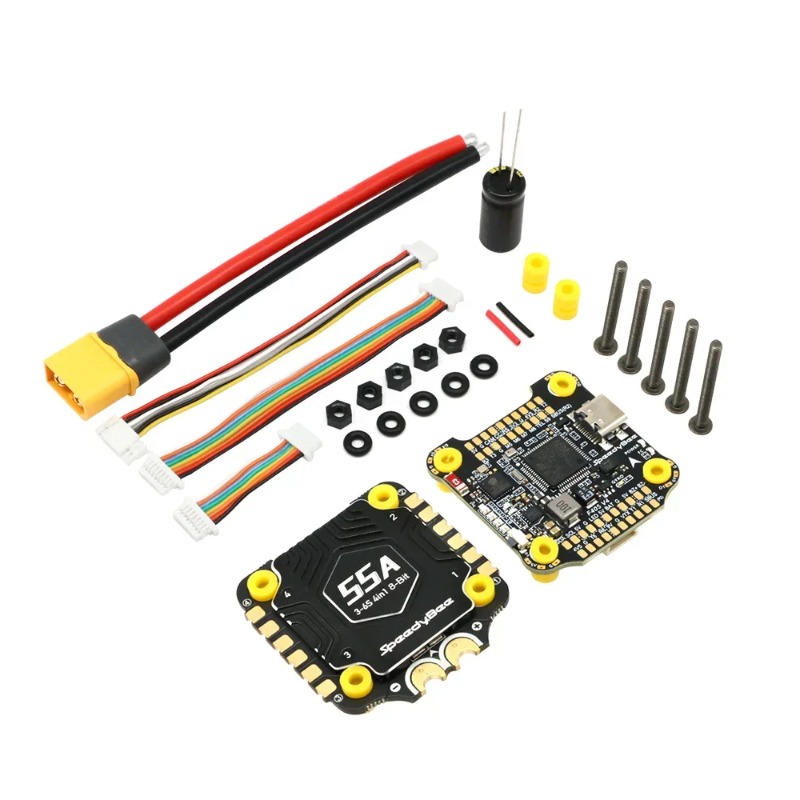 قطع غيار إطار طائرة بدون طيار  - مراجعة Speedybee F405 V4 Bls 55A Stack وسعره